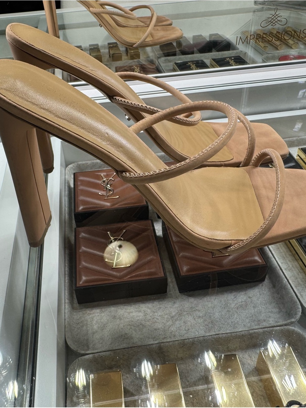 Tony Bianco Nude Strappy High Heel Sandals
